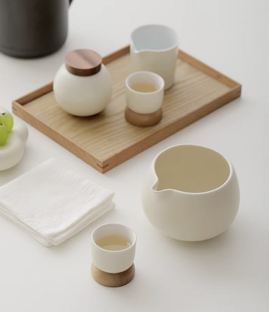 Wabi Sabi ceramic tea waste bowl, photo 2 โ Simple Palette Singapore