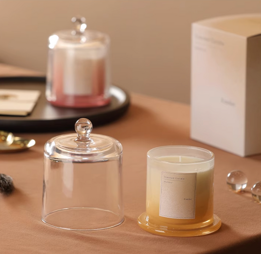 3-layer bean wax scented candle in bell glass, photo 1 β Simple Palette Singapore
