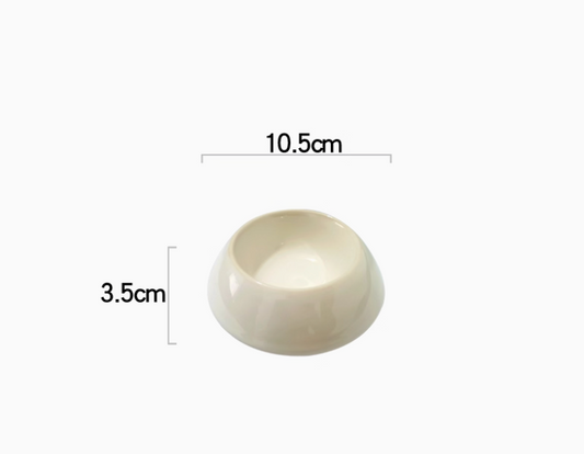 Irregular-shaped porcelain deep plate, small 4 inch β Simple Palette Singapore