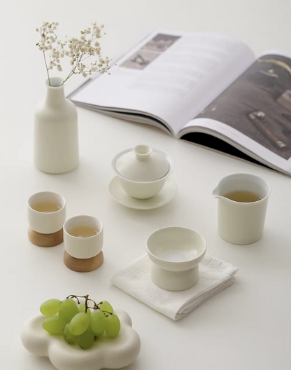 Wabi Sabi ceramic tea filter with strainer, photo 6 – Simple Palette Singapore