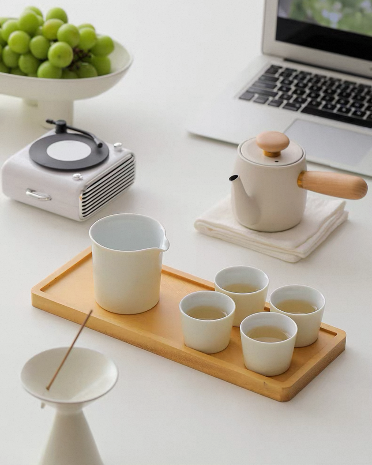 Wabi Sabi ceramic tea jug, photo 5 – Simple Palette Singapore