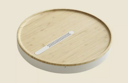 Wabi Sabi tea tray in stainless steel with bamboo top, photo 10 – Simple Palette Singapore