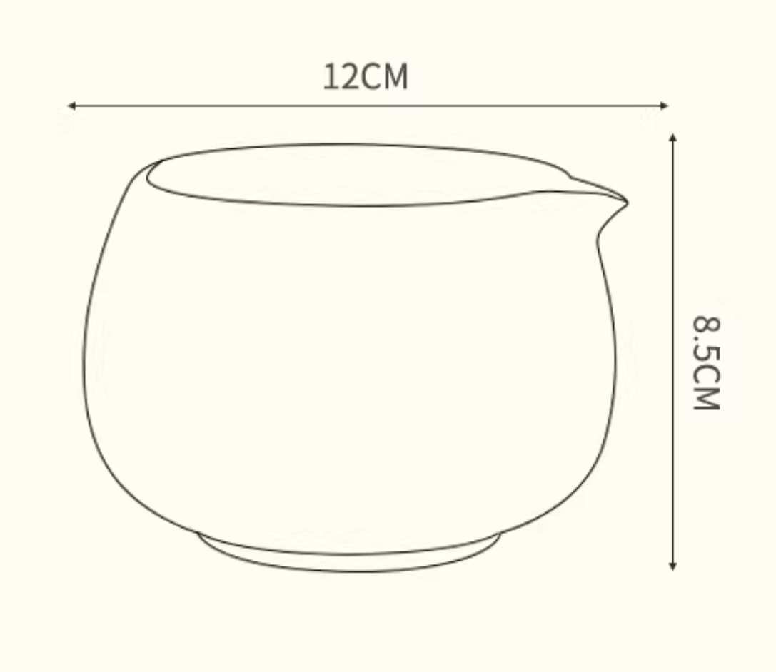 Wabi Sabi ceramic tea waste bowl, photo 4 – Simple Palette Singapore