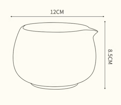 Wabi Sabi ceramic tea waste bowl, photo 4 – Simple Palette Singapore