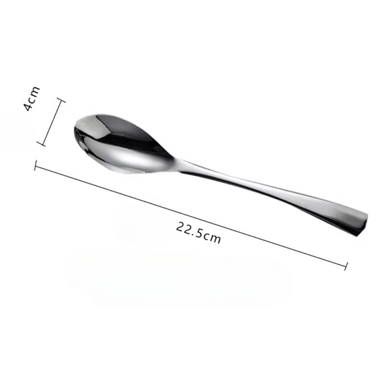 Stainless steel cutlery set with modern design - handcrafted flatware for restaurants