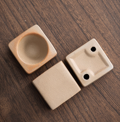 Cone-shaped ceramic coffee cup with square base, photo 1 – Simple Palette Singapore
