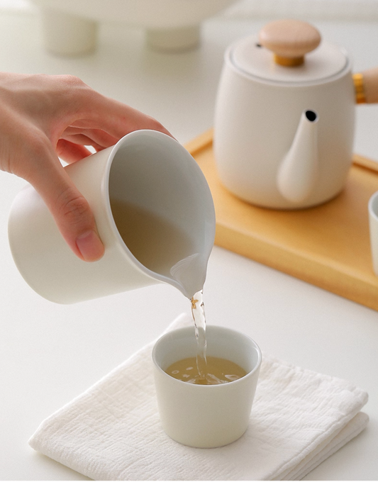 Wabi Sabi ceramic tea jug, photo 1 – Simple Palette Singapore