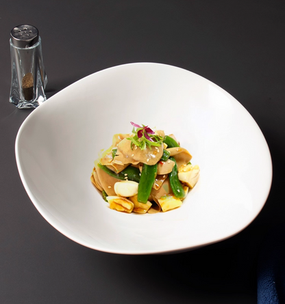 Luna shape white porcelain bowl, photo 5 – Simple Palette Singapore