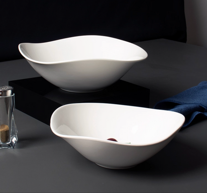 Luna shape white porcelain bowl, photo 6 – Simple Palette Singapore