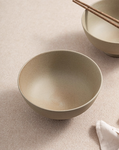 Clay Series tan soup bowl 7 inch, photo 3 – Simple Palette Singapore