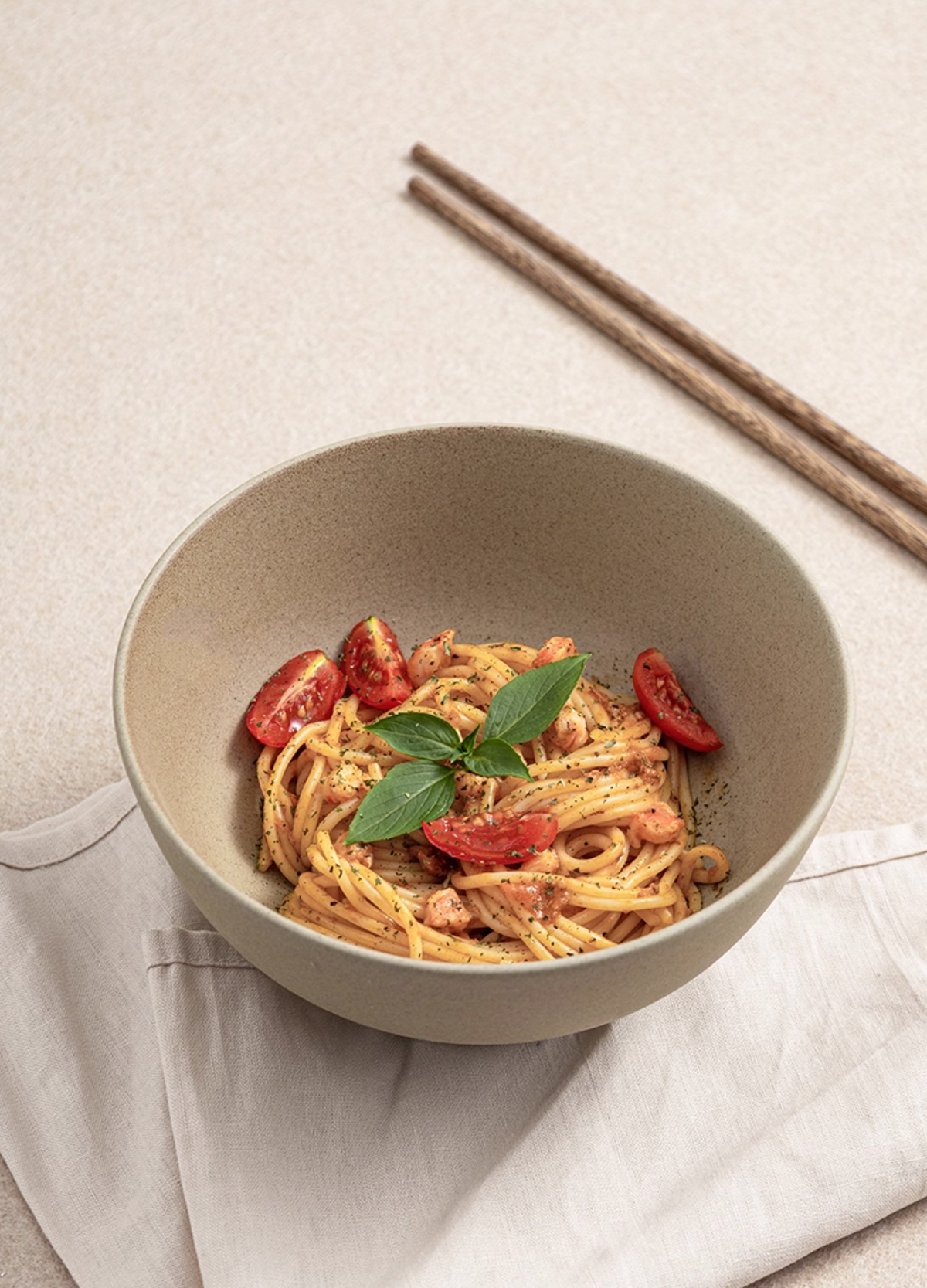 Clay Series tan soup bowl 7 inch, photo 5 – Simple Palette Singapore