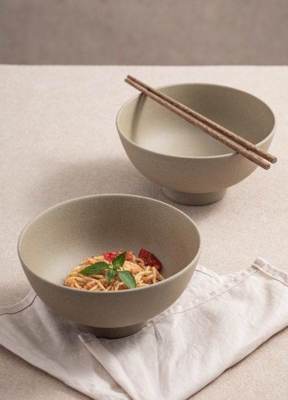 Clay Series tan soup bowl 7 inch, photo 7 – Simple Palette Singapore