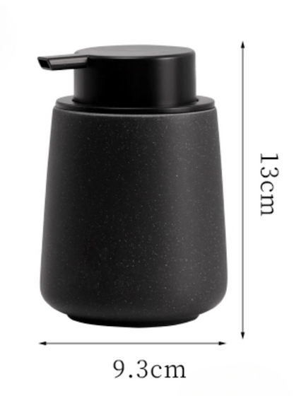 Black ceramic soap dispenser – Simple Palette Singapore