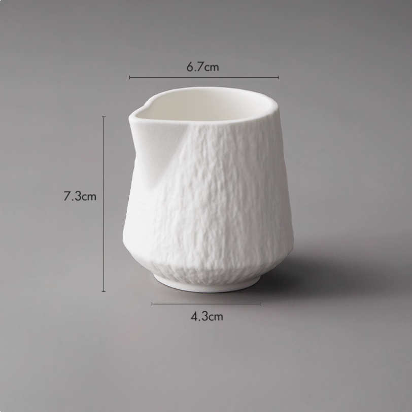 Ceramic creamer with smooth finish - handcrafted tableware accessory