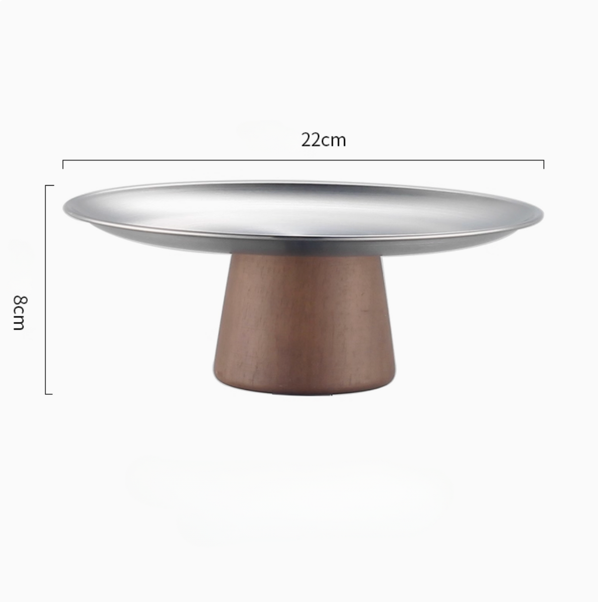 Large serving platter stand 22cm ideal for commercial dining and hotel presentation
