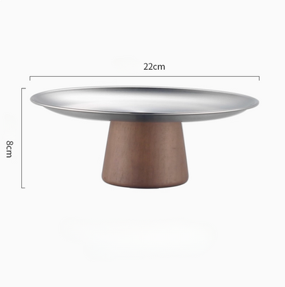 Large serving platter stand 22cm ideal for commercial dining and hotel presentation